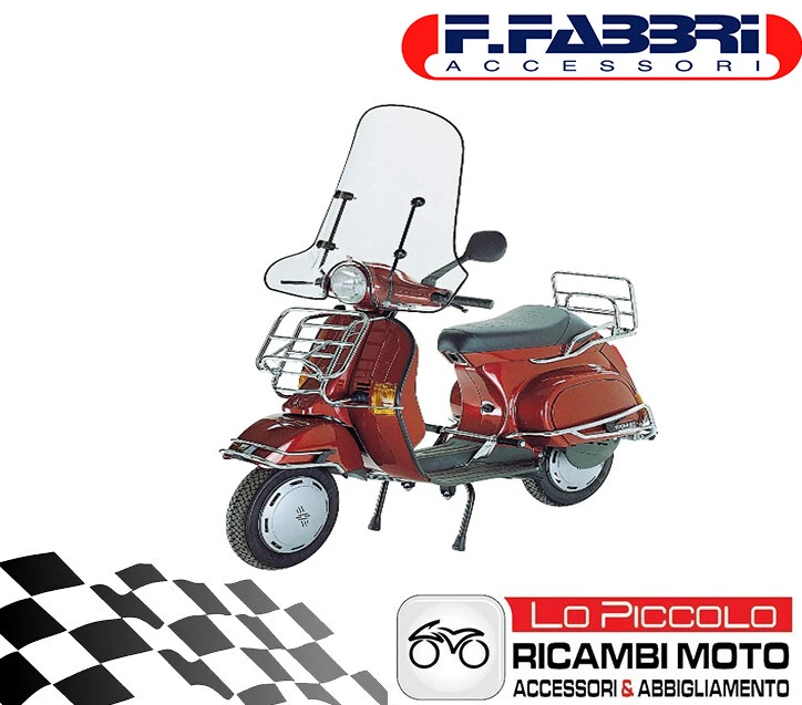 FABBRI PARAVENTO PARABREZZA + ATTACCHI ALTO PIAGGIO VESPA FL2 HP 50 1989 1995 - Immagine 1 di 1