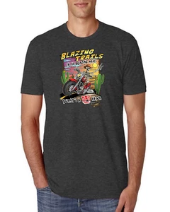 Camiseta Blazing Trails In The Blazing Heat Vintage Hombres Premium Tri Blend - Imagen 1 de 3
