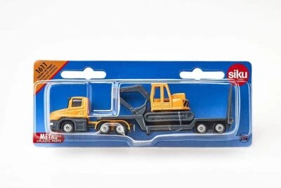 Siku 1611 Die-Cast Vehicle Low Loader with Excavator - Image 1 of 2