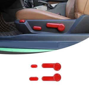 Red Electric Seat Adjustment Switch Cover Trim Decor For Ford Mustang 2004-2014 - Picture 1 of 9