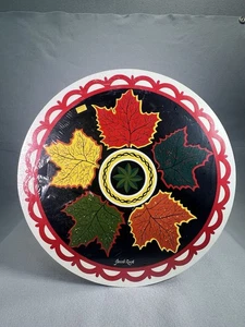 Vintage Jacob Zook Hex Sign Fall Maple Leaf Pennsylvania Dutch Folk Art - 15.75" - Picture 1 of 6