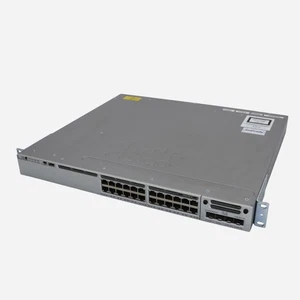 Conmutador de red Gigabit apilable de 24 puertos Cisco Catalyst 3850 24 WS-C3850-24T-S - Imagen 1 de 9