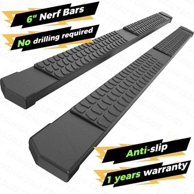 Para Chevy Silverado GMC Sierra 1500 07-19 doble cabina estribo barra escalonada 6,7" Foto 1 de 4