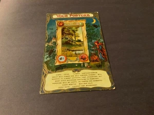 Your Fortune ~ Born in November- Rural Cabin Scene - Embossed Antique Postcard - Picture 1 of 2