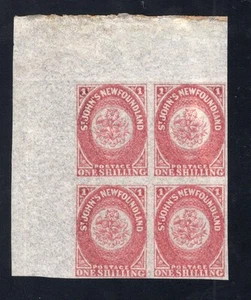 1861-62 Newfoundland. UNI#23. SC#23. Mint Never Hinged VF. Imperf Blk of 4 - Bild 1 von 2