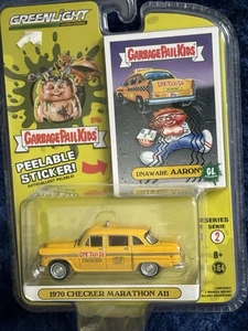 GREENLIGHT 1970 Checker Marathon A11 Taxi Cab Garbage Pail Kids 54030-F 2020 - Picture 1 of 2