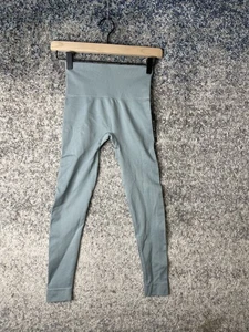 Set Leggings Attivi Donna XS Small Blu Pantaloni Yoga Senza Cuciture Elasticizzati - Foto 1 di 7
