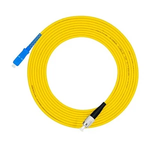 1Meter 3ft SC to FC Fiber Optic Cable Jumper Optical Patch Cord Simplex Singl... - Picture 1 of 4