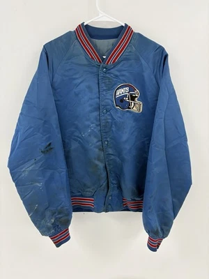 Vintage Chalk Line L New York Giants Starter Style Spellout Rare Jacket STAINED - Image 1 of 4