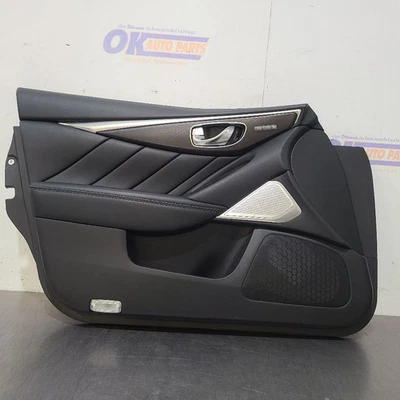 22 2022 INFINITI Q50 SENSORY FRONT DOOR TRIM PANEL BLACK LEFT DRIVER — 第 1/4 张图片