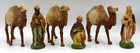 Marchi 6 figurini Re Magi e cammelli presepe natività 13cm ca