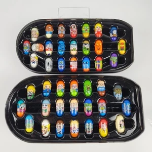 Vtg Mighty Beanz Series 1 And 2 Assorted Lot Of 43 Variety Marvel Beans W/ Case - Picture 1 of 15