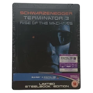 Terminator 3 Rise of The Machines Blu Ray Steelbook UK RARE OOP **New & Sealed** - Picture 1 of 8