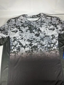 HUK Icon X Tide Change Camo Fade LS Shirt H1200388-Medium - Picture 1 of 14