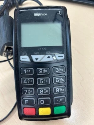 Ingenico iCT220 Credit Card Terminal w/ Cable - Image 1 of 3