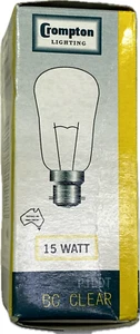 Crompton Lighting - 15watt / 240V BC Clear Pilot Light Bulb - Code 10177 - Picture 1 of 2