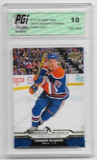 Connor McDavid 2015-16 Upper Deck Collection #CM-24 Rookie Card PGI 10 Oilers