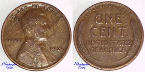 1929 Lincoln Wheat Cent - Woody Penny with Improper Alloy Mix - Rare Mint Error - Picture 1 of 4