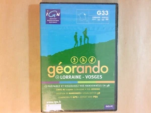 DVD-ROM BILINGUE POUR PC / GEORANDO / CARTE IGN LORRAINE-VOSGES / NEUF CELLO - Picture 1 of 2