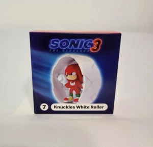 McDONALD'S SONIC 3 The Hedgehog Movie HAPPY MEAL TOYS! #7 Knuckles White Roller - Picture 1 of 2