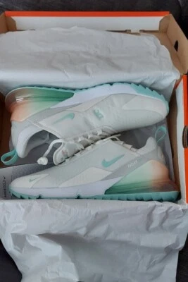 Zapatos de golf Nike Air Max 270G - para hombre talla 12 - vela/rocío ligero - tinte carmesí Foto 1 de 4