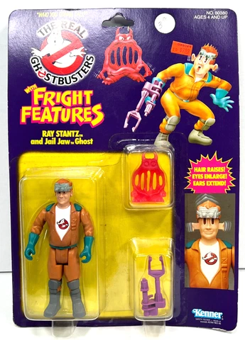 vtg 1986 Ghostbusters Fright Features Ray Stantz MOC action figure sealed kenner Cover