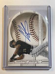 Gregory Polanco 2015 Panini National Treasures Auto Die Cut #ed /99 Pirates