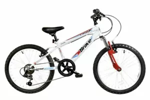 Dallingridge Brave Junior Hardtail Bike Mountain 20" Wheel MTB 6 Speed White/Red - Picture 1 of 1