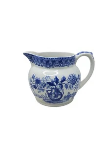 Vintage Spode "Portland Vase" Blue Room Collection Pitcher Floral Design 6" Tall - Picture 1 of 6