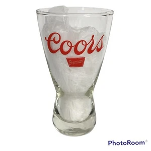 Coors Premium Beer Pilsner Glass Logo 5.5 Inch Tall Vintage - Picture 1 of 5
