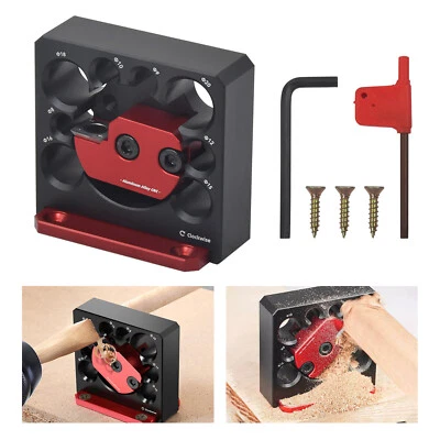 SANHESHUN Adjustable Round Tenon Cutter Doweling Jig Dowel Maker 8 Hose Woodworking Tool