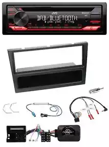 JVC CD DAB USB Bluetooth Lenkrad Autoradio für Opel Corsa C 2004-2006 schwarz - Bild 1 von 11