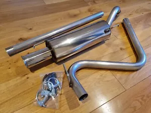 RENAULT 5 GT TURBO NEW PIPER STAINLESS STEEL 2" EXHAUST SYSTEM 3 1/2" TAILPIPE - Picture 1 of 3