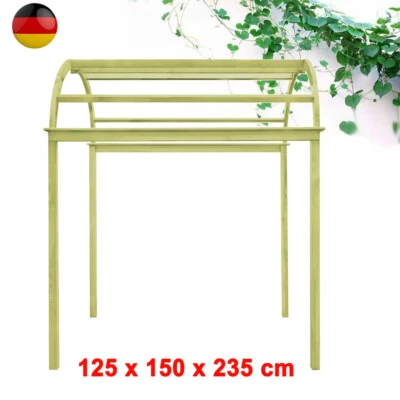 Rosenbogen Holz Pergola Torbogen Rankhilfe Spalier Laubengang Tor 125 x 150 cm - Bild 1 von 4