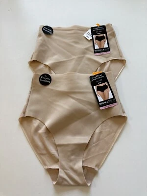 ¡NUEVO CON ETIQUETAS! Lote de 2 bragas MILACLESUIT talla S cintura moldeadora clara 2534 nude Foto 1 de 4