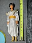 Vtg Disney Aladdin Prince Ali 1968 Male Doll 12?  Mattel White Gold Outfit Cape
