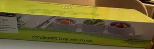 Food Network Condiment Tray with 3 bowls; New in Box - Picture 1 of 3
