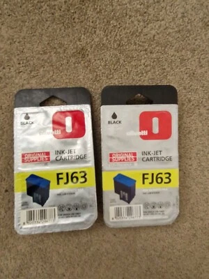 2 X FJ63 OLIVETTI Genuine Black Ink Jet Cartridges Code B0702 for FAX_LAB610/630 - Image 1 of 3