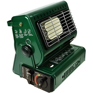 1,3 kW tragbare Camping Gasheizung - grün - Bild 1 von 7