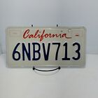 State of California Lipstick style License Plate Embossed expired 6NBV713
