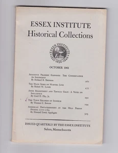 AUGUSTUS PEABODY GARDNER, ANNE BRADSTREET, IPSWICH MA, MILL PRISON. ESSEX INSTIT - Picture 1 of 2
