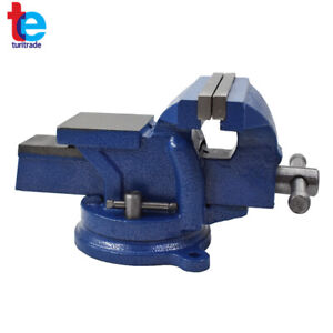 4" BENCH VISE WITH ANVIL SWIVEL LOCKING BASE TABLE TOP CLAMP HEAVY DUTY VICE
