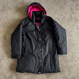 Musto Signature Parka Jacke Damen 16 schwarz Daunen Kapuze Langarm durchgehender Reißverschluss - Bild 1 von 8