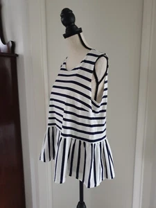 TOP von Steffen Schraut, Gr. 36, weiß-blau-gestreift, Casual-Look - Bild 1 von 6