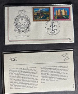 ITALY 1977 FDC EUROPA SCENIC VIEW FLEETWOOD -S16726-2 - Picture 1 of 1