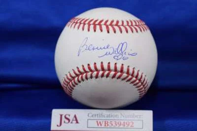 Bernie Williams JSA Coa Autograph Major League Signed Baseball - Image 1 of 2
