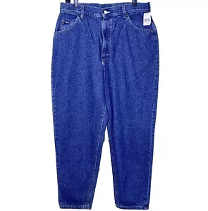 NWT Vintage 90s Lee Jeans Relaxed Fit High Waist Mom Jeans Tapered Leg 16 Petite - Picture 1 of 11