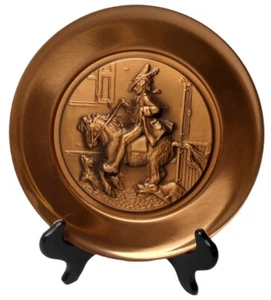 1978 Norman Rockwell Kupfer Yankee Doodle Teller #4883 Paul Revere geprägt - Bild 1 von 12