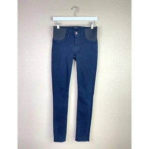 J Brand Jeans Maternity Size 25 Side Panels Stretch Skinny Jeans Dark Wash - Picture 1 of 10