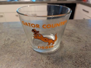 RARE Vintage UF Florida Gators GATOR COUNTRY JIGGER 5" Shot Glass LARGE! - Picture 1 of 8